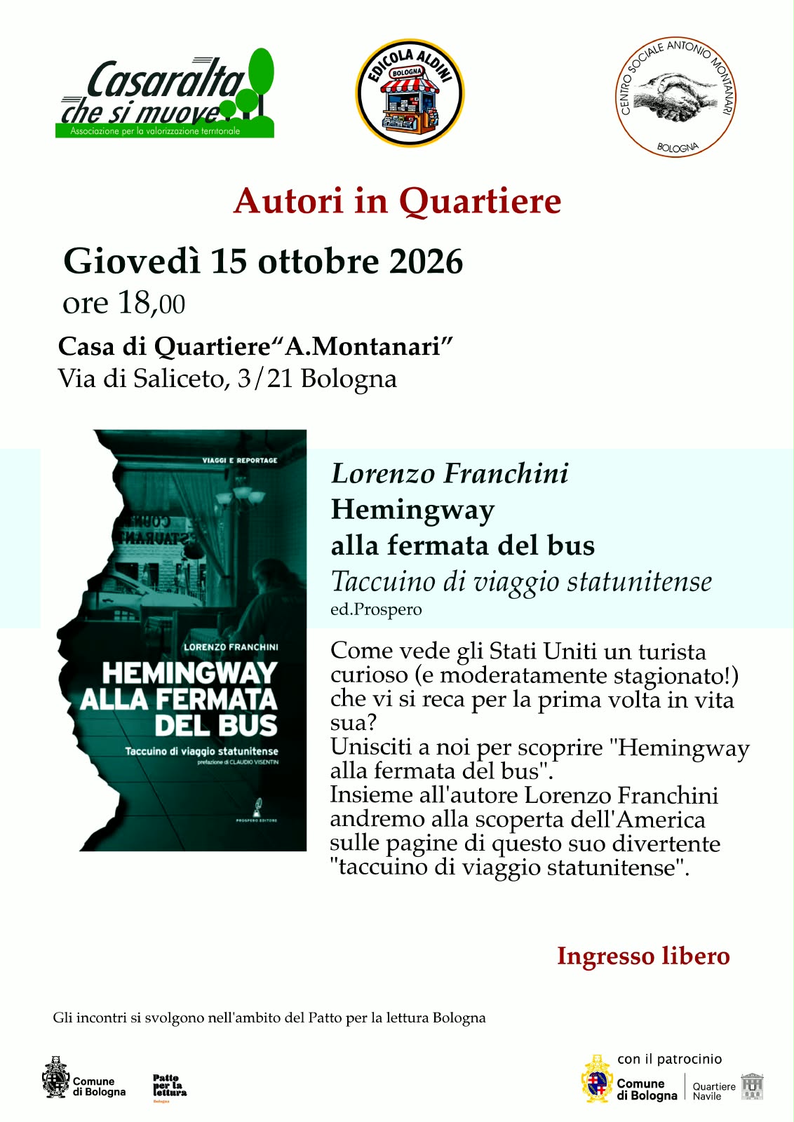 Hemingway alla fermata del bus